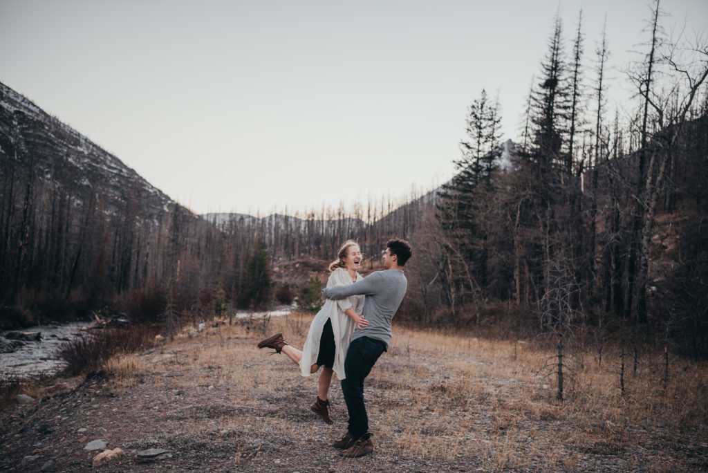 best location for engagement photos in the mountains