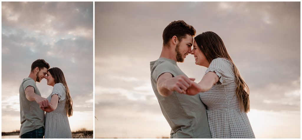 sunset couples session