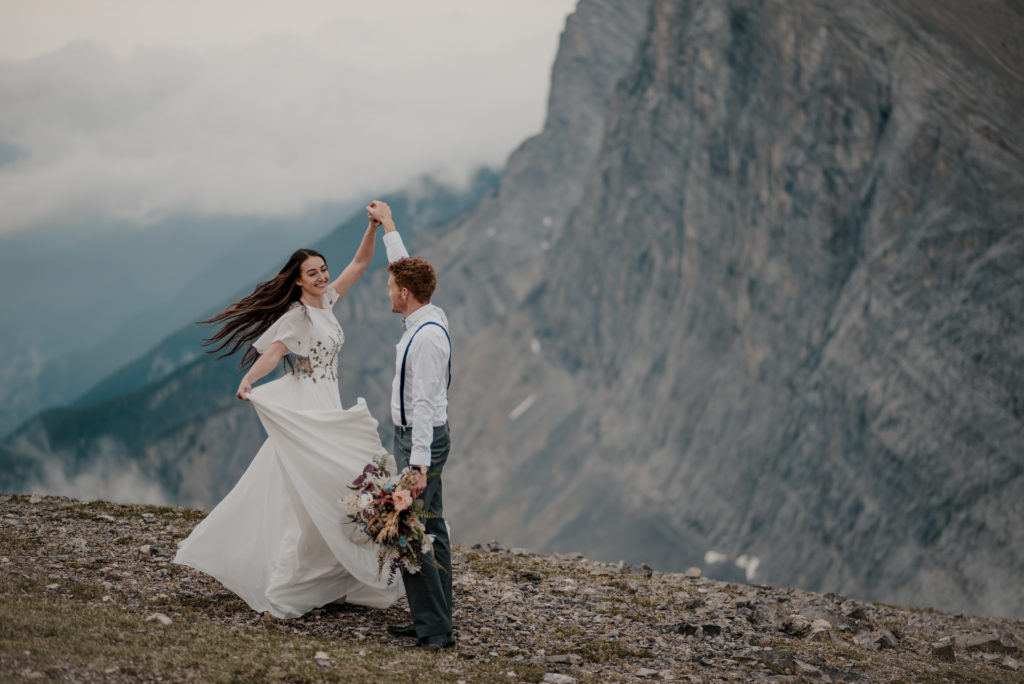 east end of rundle hiking elopement