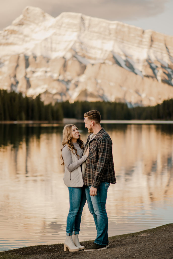couples session in Banff