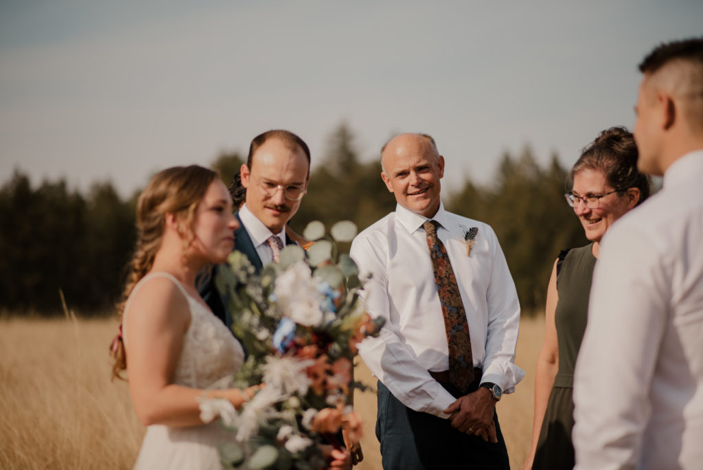 family photos after elopement ceremony