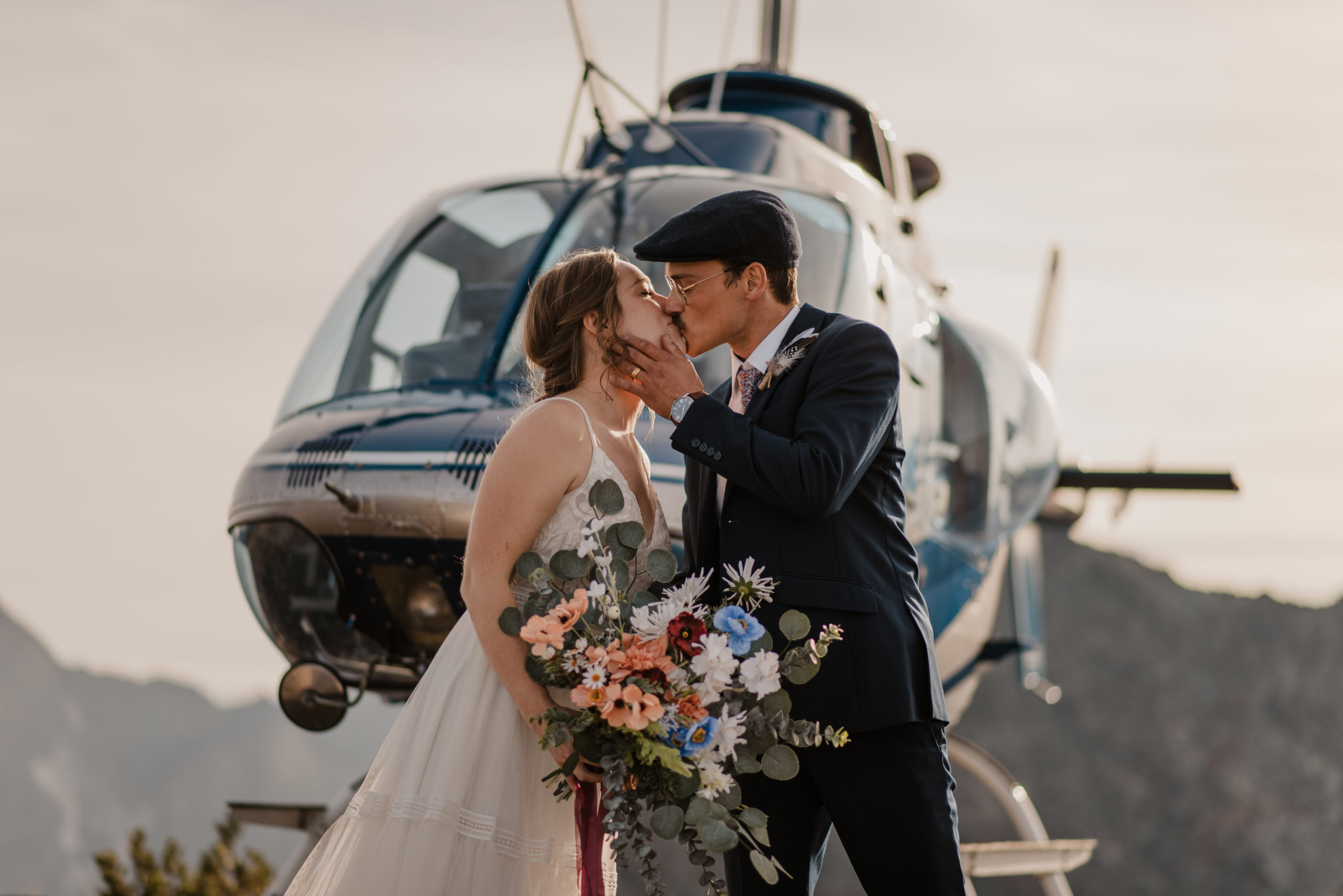 Mountain top helicopter elopement in BC