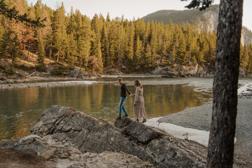 engagement session in Banff