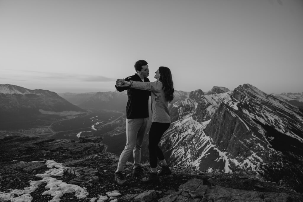sunrise hiking session in Canmore