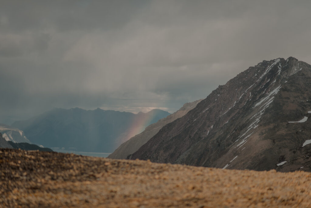 mountain top helicopter elopement in alberta