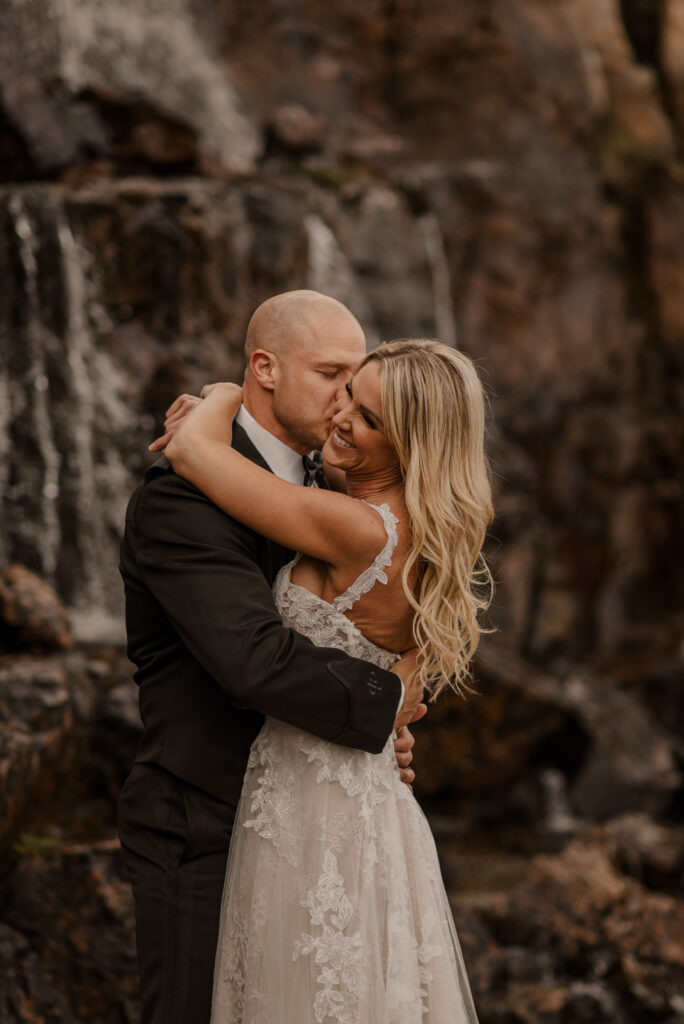 mountain top helicopter elopement in alberta