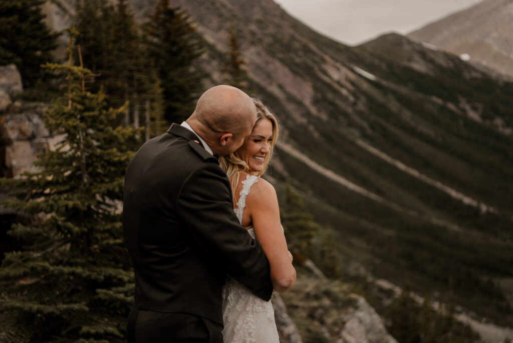 waterfall elopement photos alberta