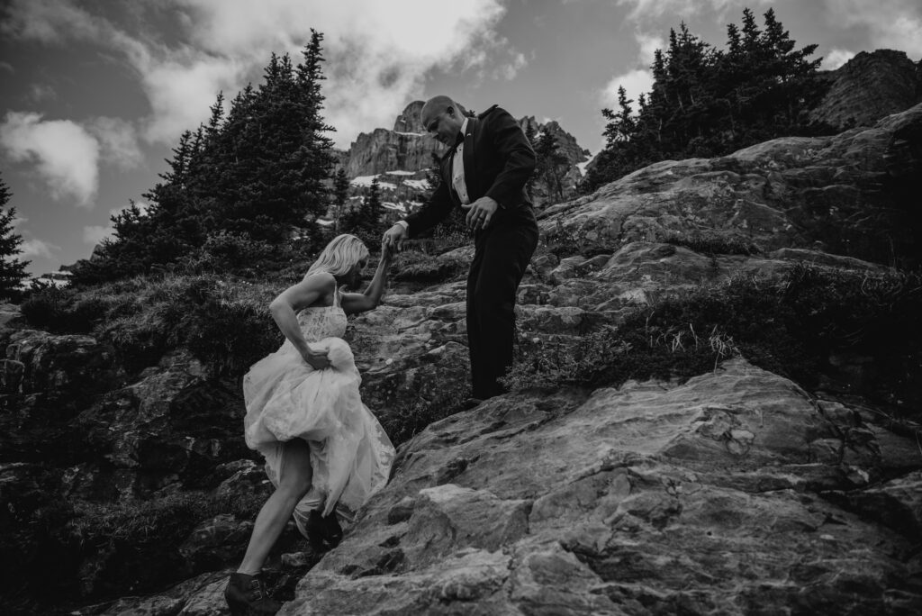 helicopter elopement in the canadian rockies