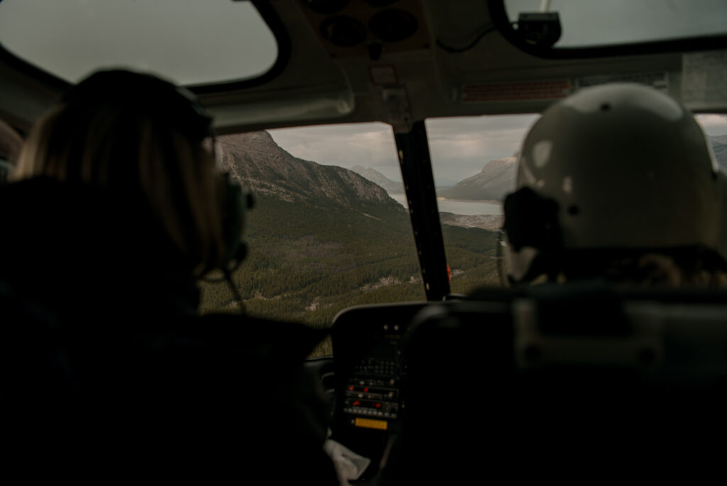 early summer helicopter elopement