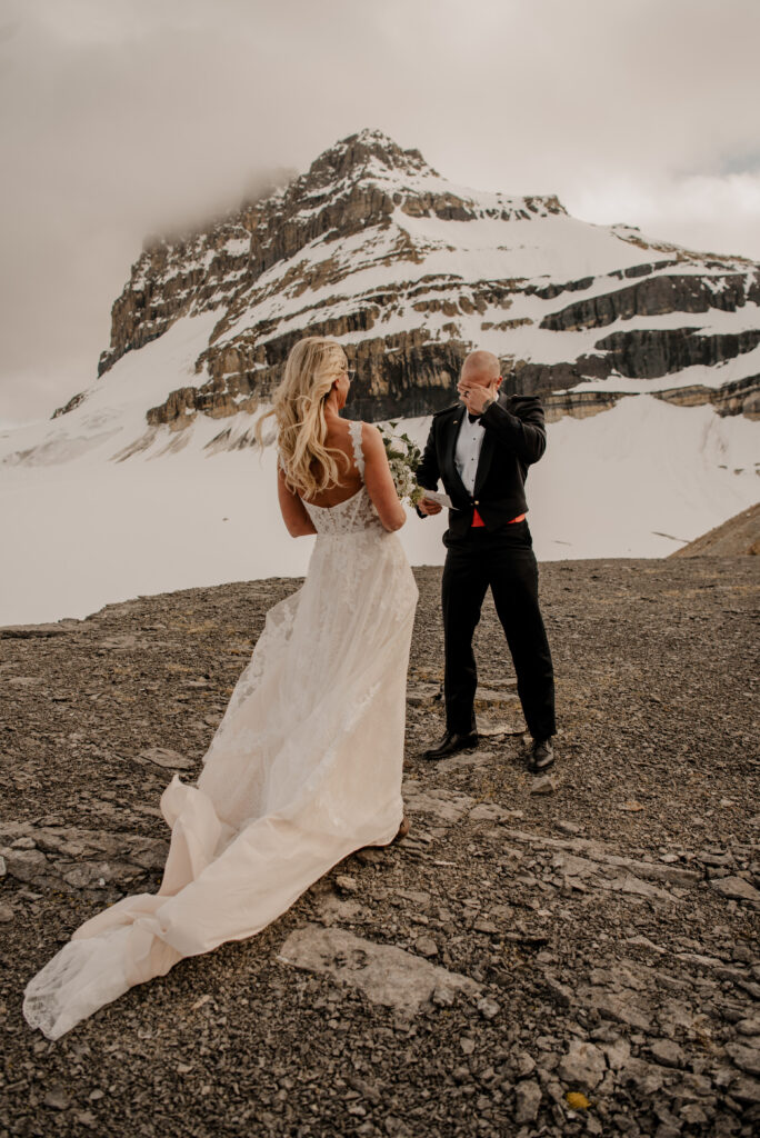 helicopter vow renewal alberta elopement photographer