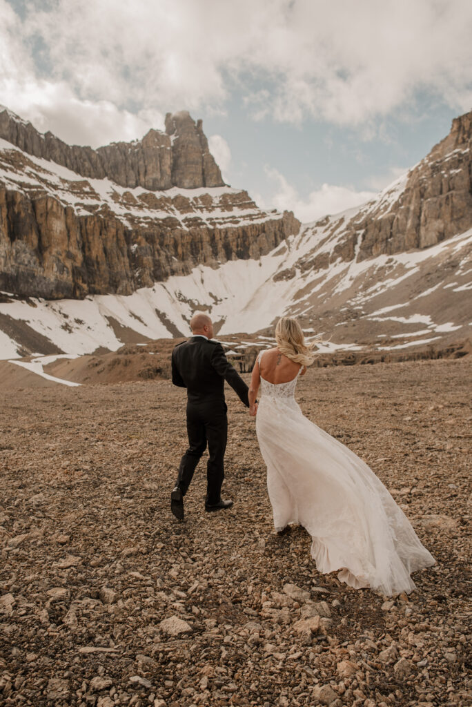 helicopter vow renewal alberta elopement photographer