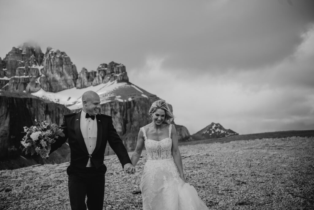 helicopter vow renewal alberta elopement photographer