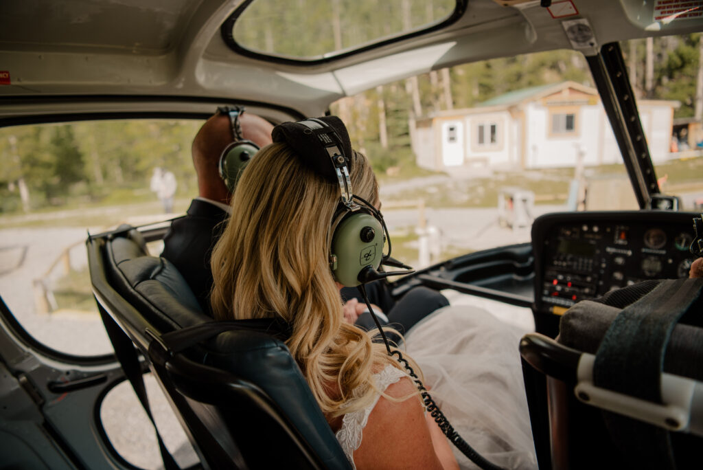 helicopter elopement in Nordegg