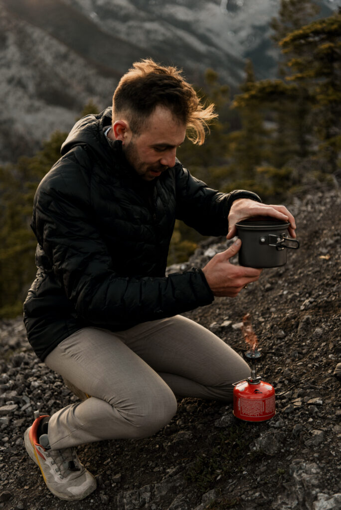 sunrise hiking elopement in kananaskis