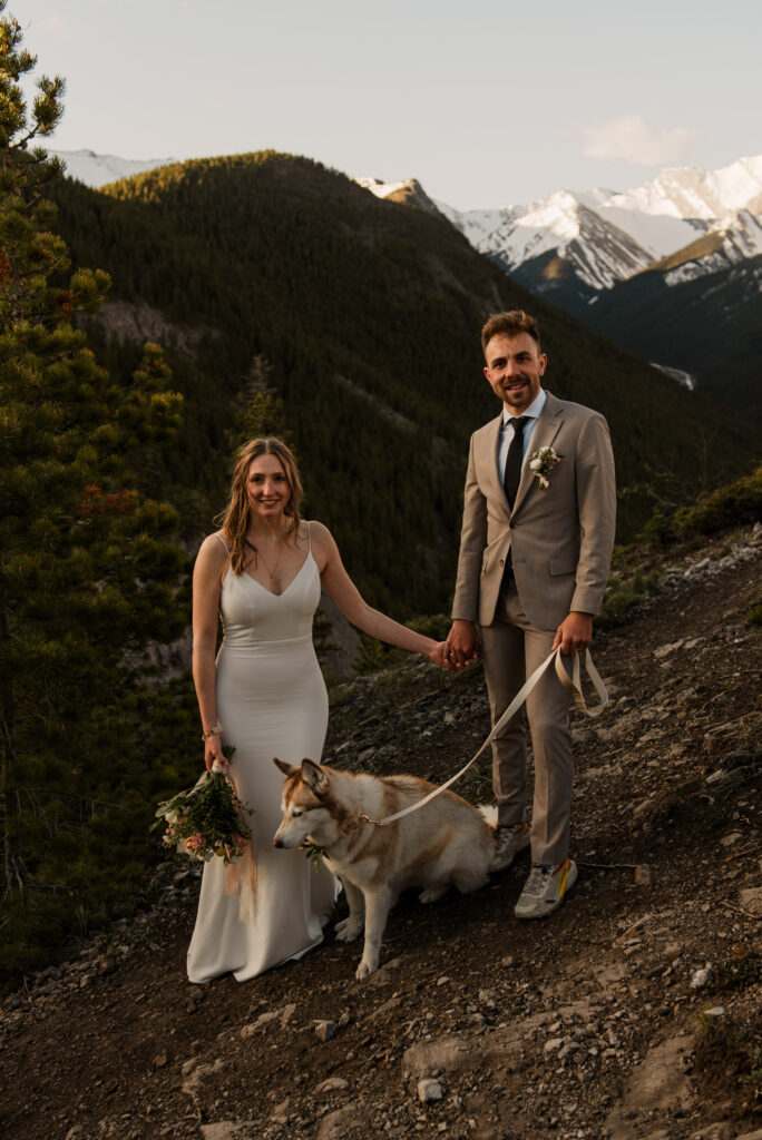 sunrise hiking elopement in kananaskis