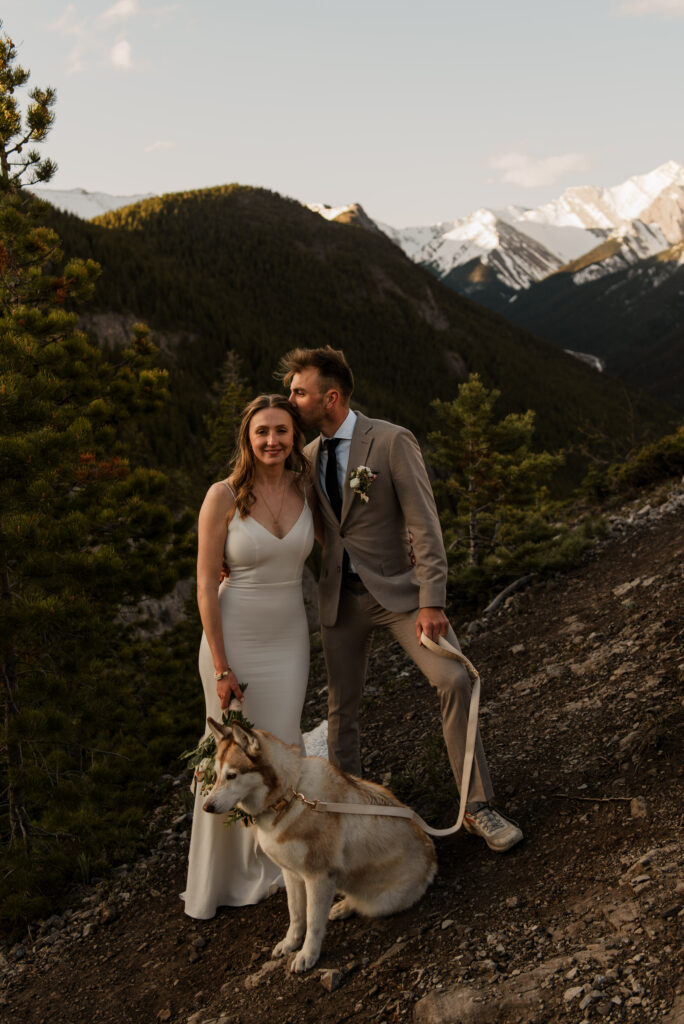 sunrise hiking elopement in kananaskis