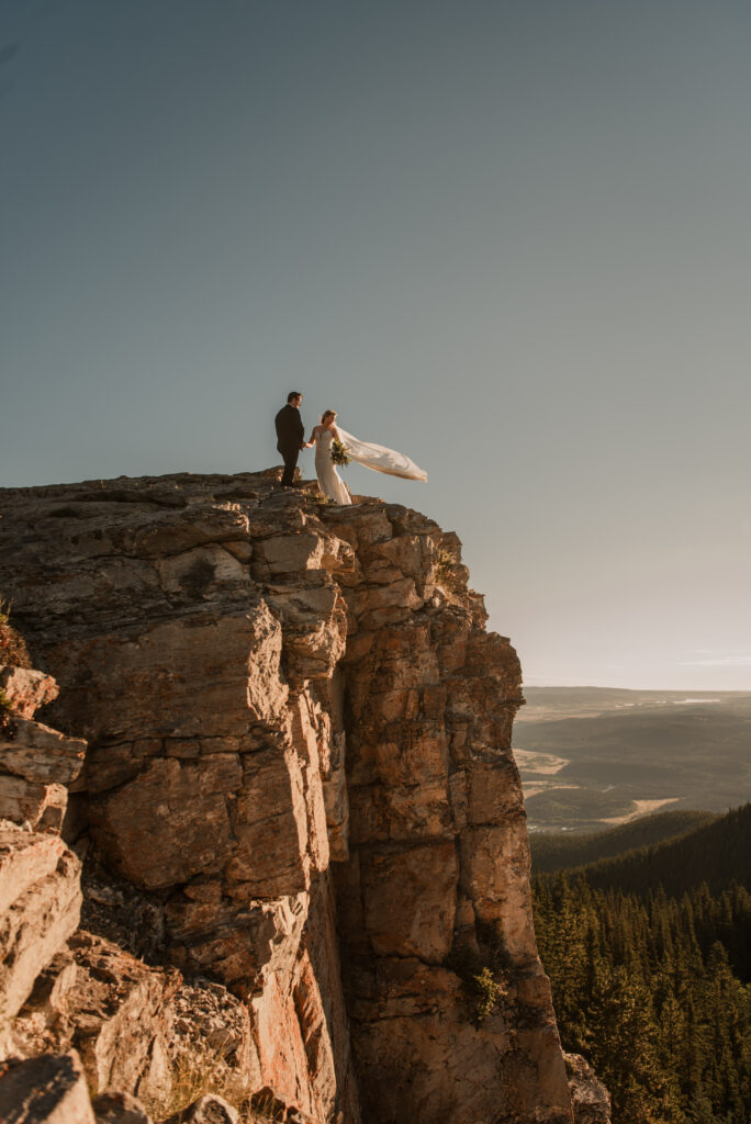 sunrise hiking elopement photographer kananaskis alberta