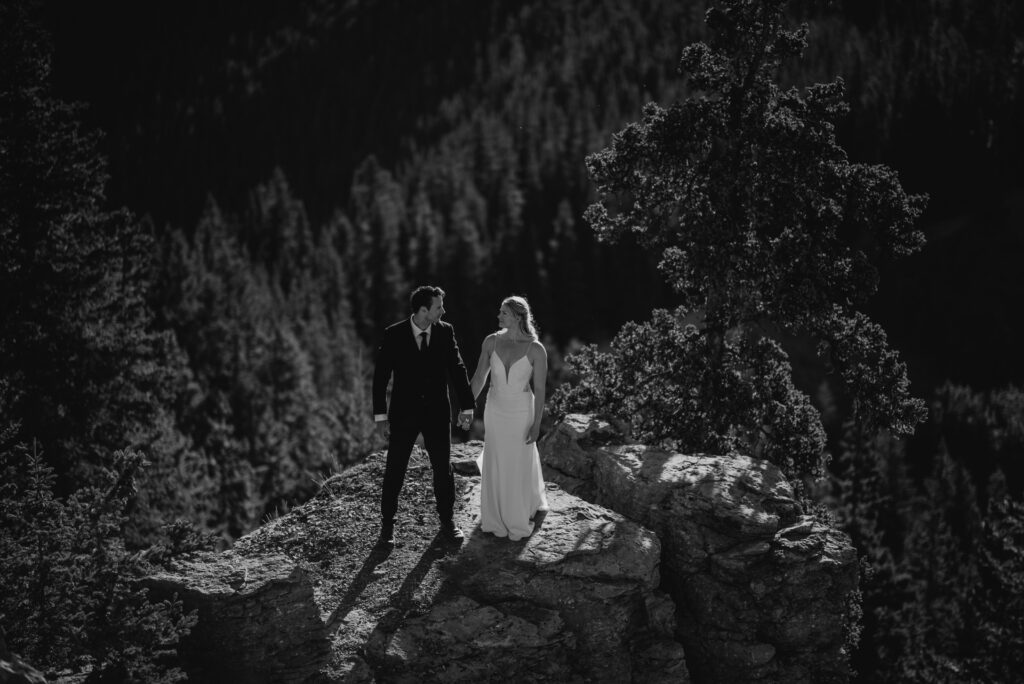 sunrise hiking elopement photographer kananaskis alberta