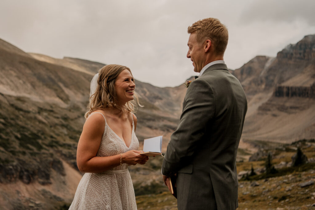 helicopter elopement ceremony at lake of the falls