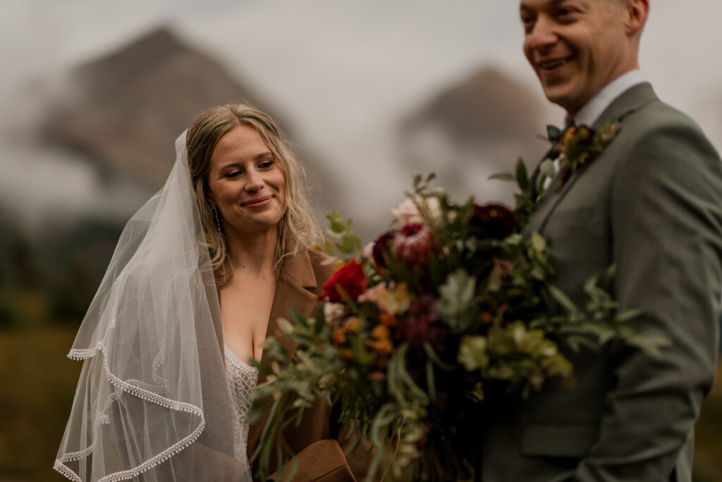 helicopter elopement ceremony at lake of the falls