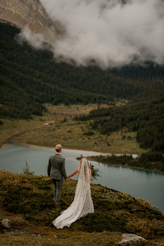 sunset helicopter elopement with rockies heli in alberta