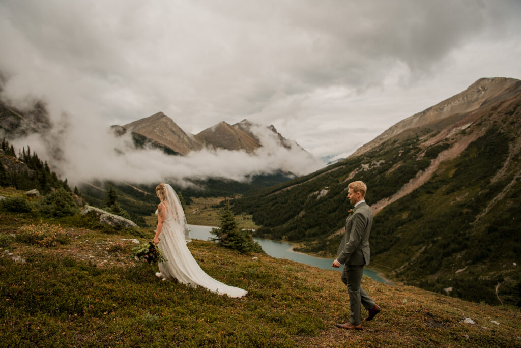 sunset helicopter elopement with rockies heli in alberta