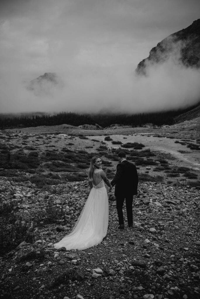 foggy elopement in banff