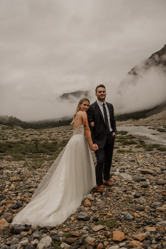 foggy elopement in banff