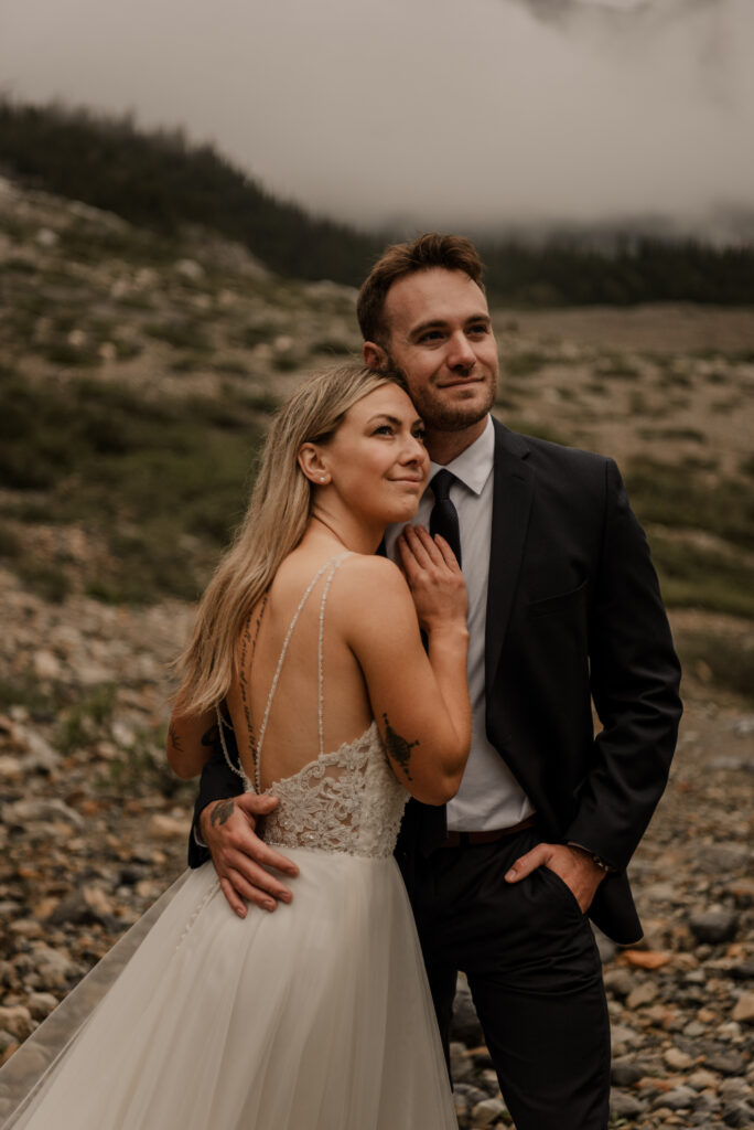 foggy elopement in banff