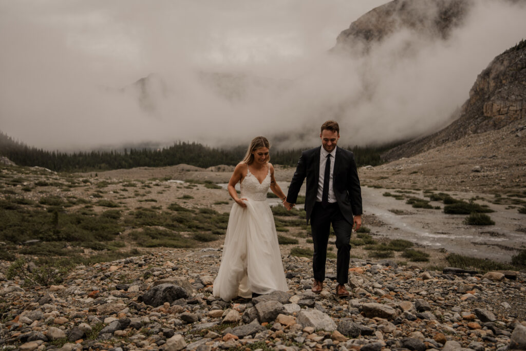 foggy elopement in banff