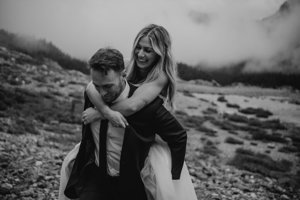 foggy elopement in banff