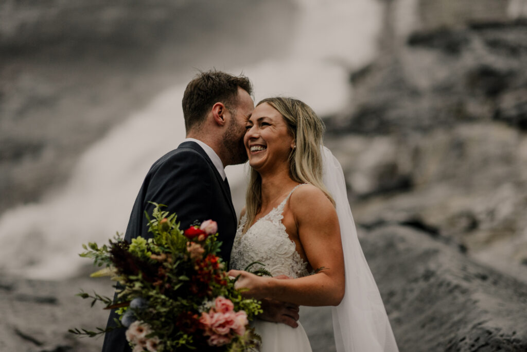 bow glacier falls elopement banff alberta