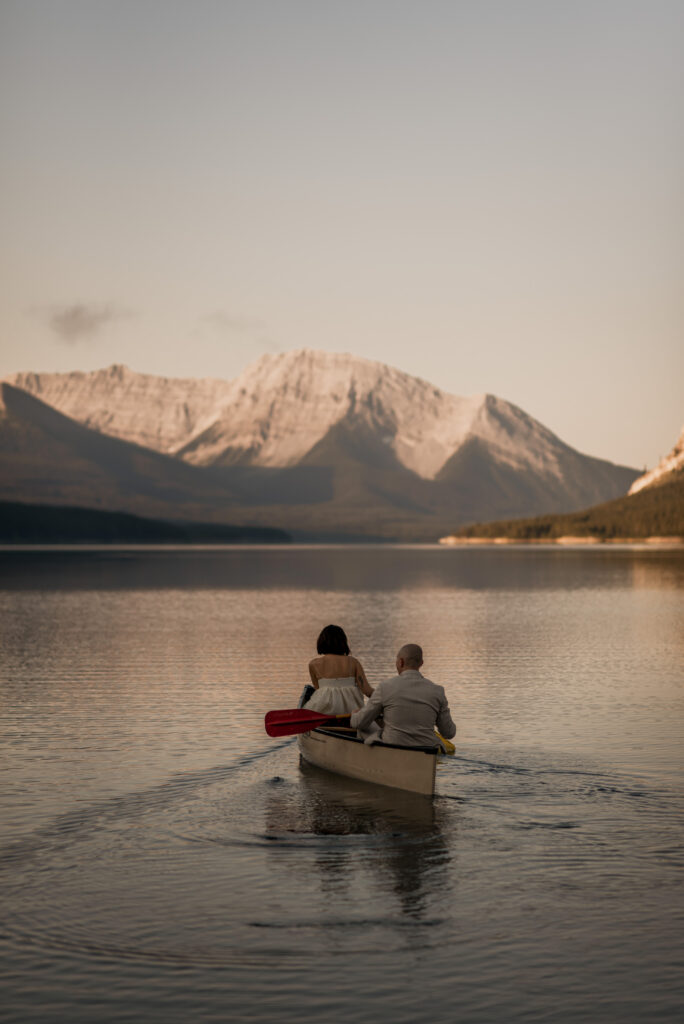 canoeing elopement in Alberta