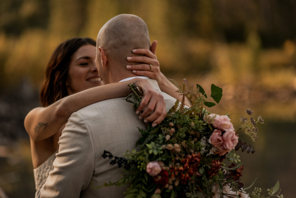 sunrise elopement in alberta