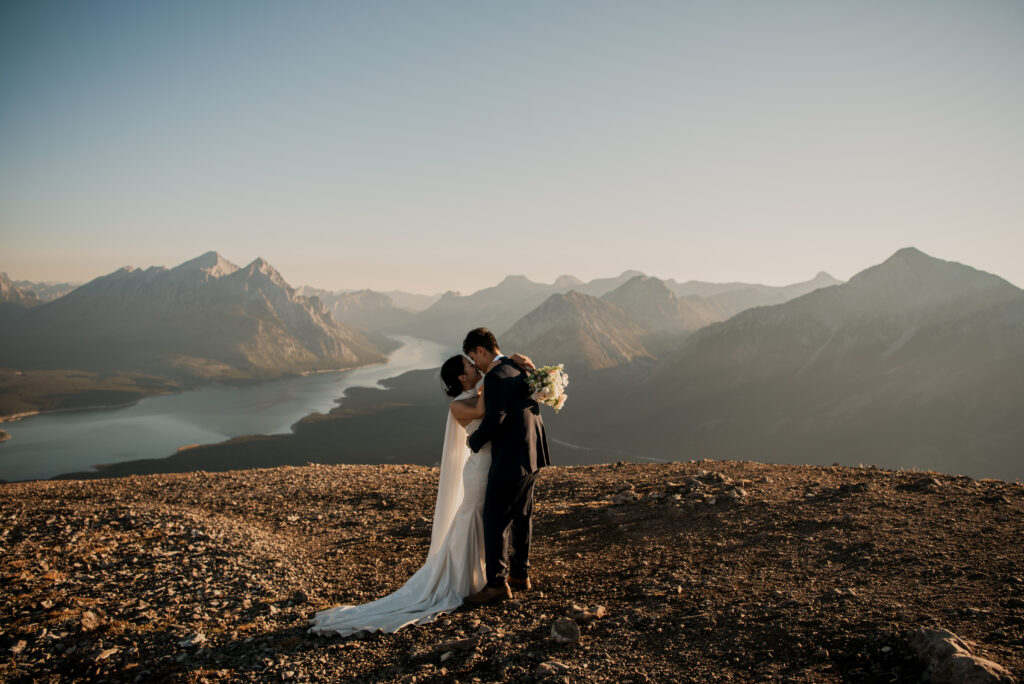 sunrise hiking elopement